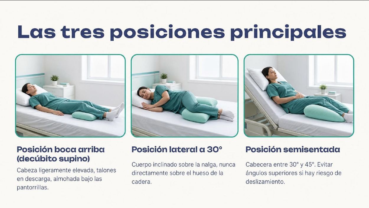 Página interior del manual: Cambios posturales
